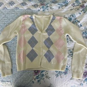 Brandy Melville Argyle Sweater